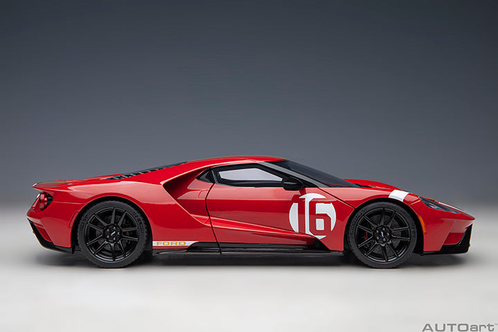 Ford GT Heritage Edition Alan Mann Red with Gold Stripes