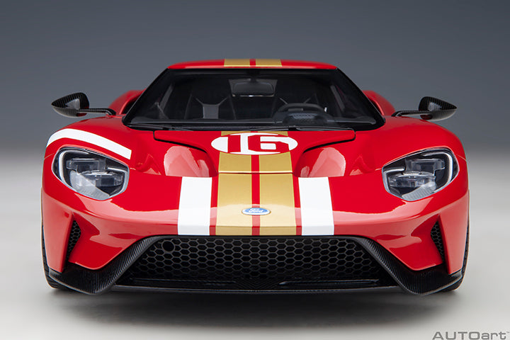 Ford GT Heritage Edition Alan Mann Red with Gold Stripes