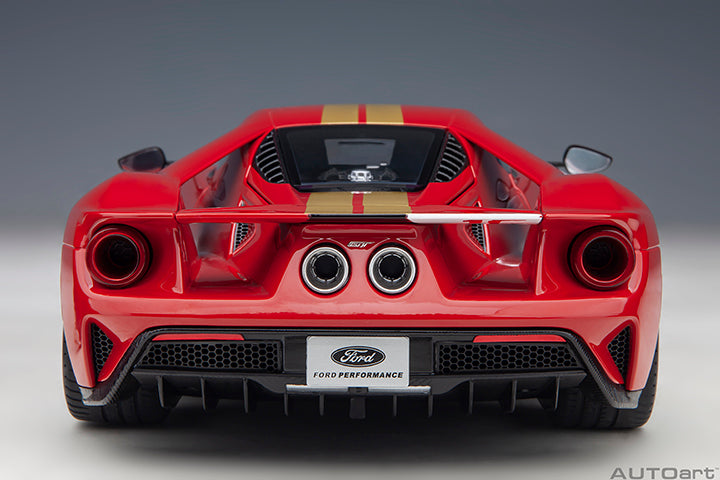 Ford GT Heritage Edition Alan Mann Red with Gold Stripes