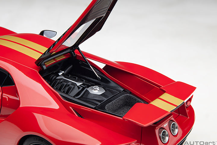 Ford GT Heritage Edition Alan Mann Red with Gold Stripes