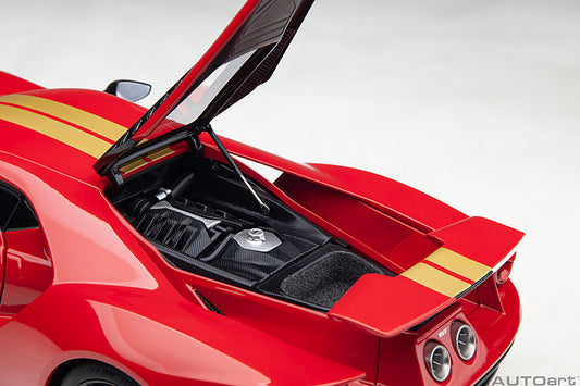 Ford GT Heritage Edition Alan Mann Red with Gold Stripes