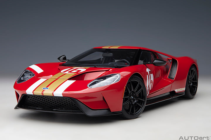 Ford GT Heritage Edition Alan Mann Red with Gold Stripes