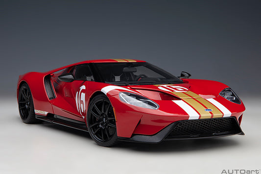 Ford GT Heritage Edition Alan Mann Red with Gold Stripes