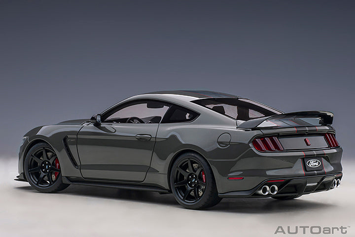 Ford Shelby GT-350R Lead Foot Grey with Black Stripes