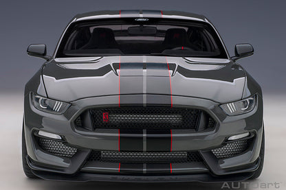 Ford Shelby GT-350R Lead Foot Grey with Black Stripes
