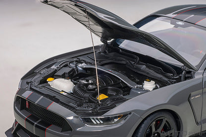 Ford Shelby GT-350R Lead Foot Grey with Black Stripes