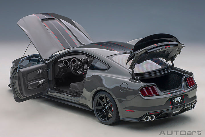 Ford Shelby GT-350R Lead Foot Grey with Black Stripes