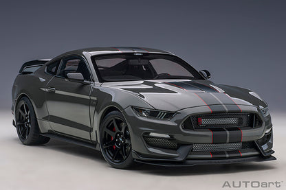 Ford Shelby GT-350R Lead Foot Grey with Black Stripes