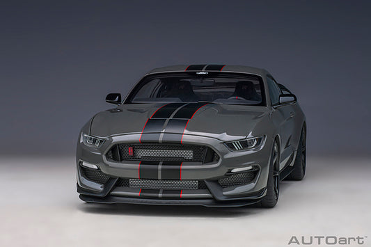 Ford Shelby GT-350R Lead Foot Grey with Black Stripes