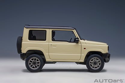 Suzuki Jimny JB64 Chiffon Ivory Metallic with Bluish Black Pearl Roof