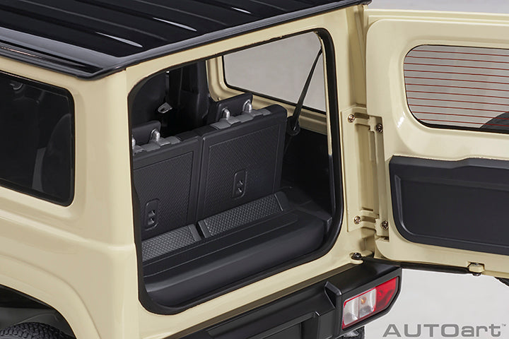 Suzuki Jimny JB64 Chiffon Ivory Metallic with Bluish Black Pearl Roof