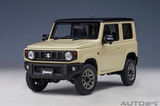 Suzuki Jimny JB64 Chiffon Ivory Metallic with Bluish Black Pearl Roof