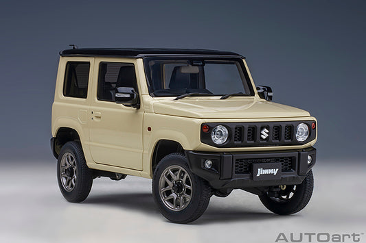 Suzuki Jimny JB64 Chiffon Ivory Metallic with Bluish Black Pearl Roof