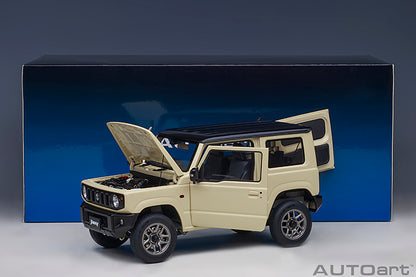 Suzuki Jimny JB64 Chiffon Ivory Metallic with Bluish Black Pearl Roof