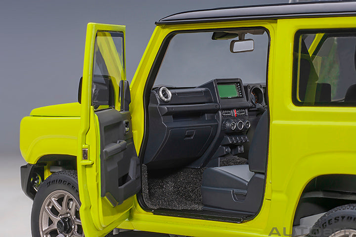 Suzuki Jimny JB64 Kinetic Yellow and Bluish Black Pearl Metallic
