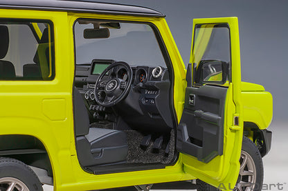 Suzuki Jimny JB64 Kinetic Yellow and Bluish Black Pearl Metallic