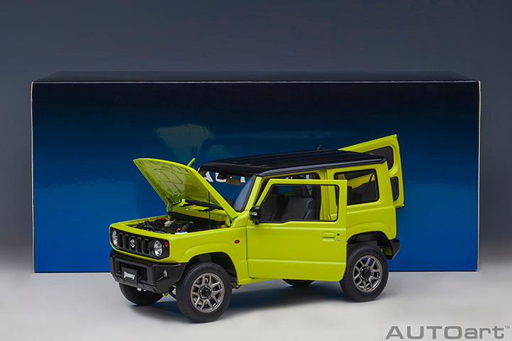 Suzuki Jimny JB64 Kinetic Yellow and Bluish Black Pearl Metallic