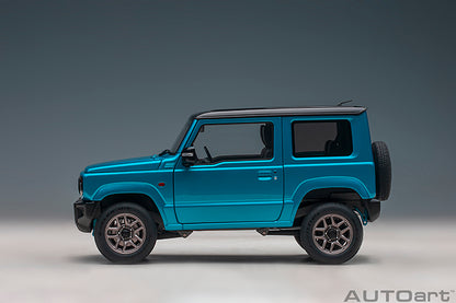 Suzuki Jimny JB64 Brisk Blue Metallic with Bluish Black Pearl Metallic Roof