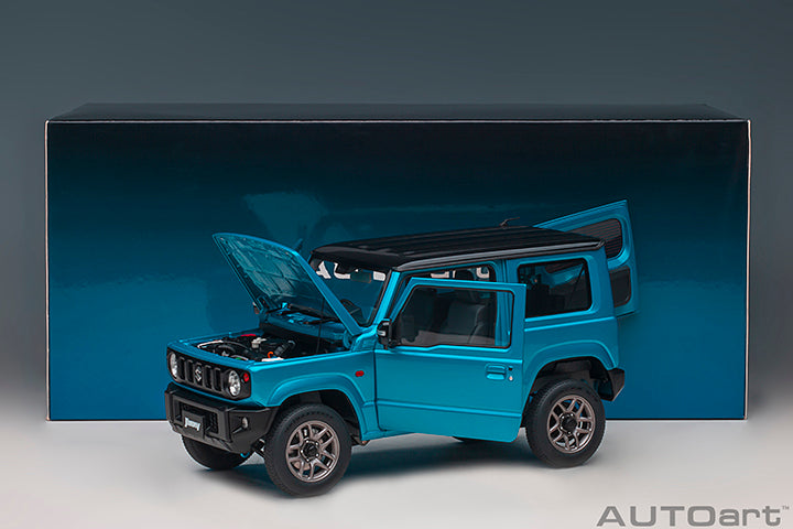 Suzuki Jimny JB64 Brisk Blue Metallic with Bluish Black Pearl Metallic Roof