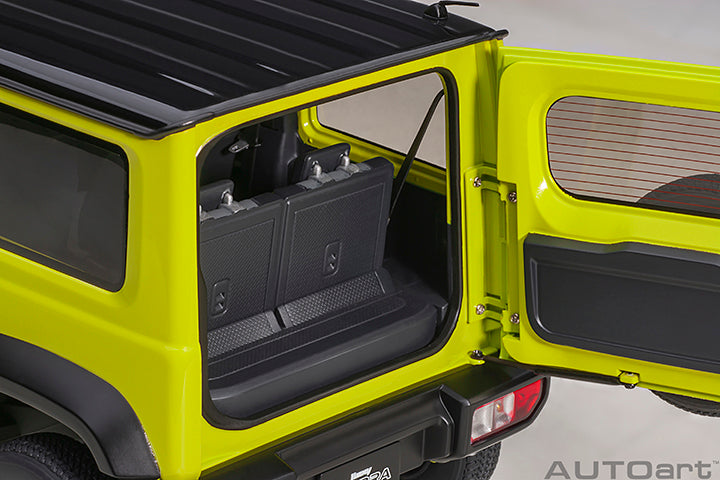Suzuki Jimny Sierra JB74 Kinetic Yellow with Black Pearl Metallic Roof