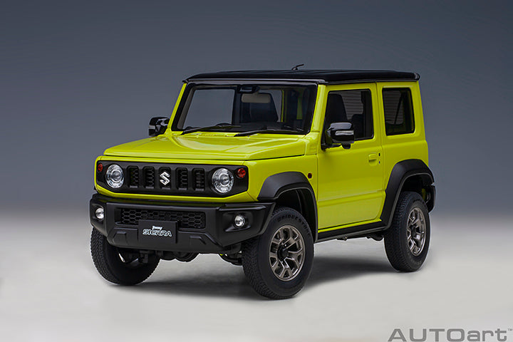 Suzuki Jimny Sierra JB74 Kinetic Yellow with Black Pearl Metallic Roof