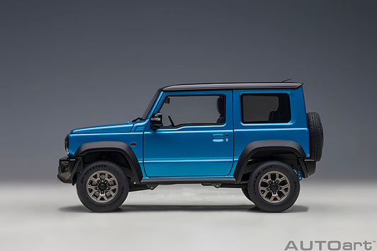 Suzuki Jimny Sierra JB74 Brisk Blue Metallic with Black Pearl Metallic Roof