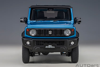 Suzuki Jimny Sierra JB74 Brisk Blue Metallic with Black Pearl Metallic Roof