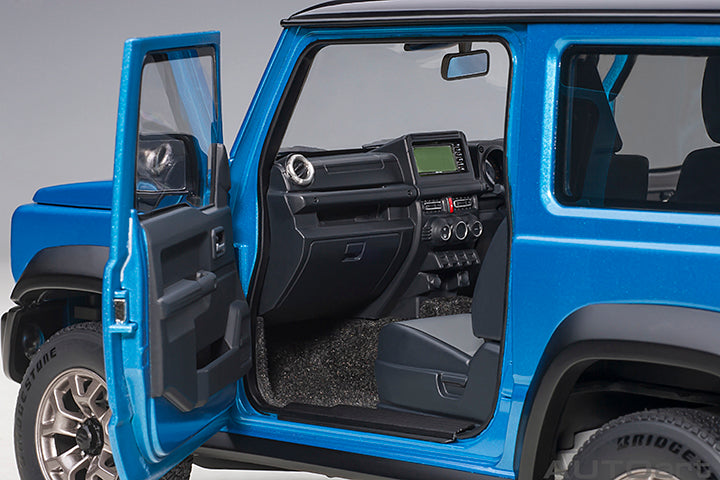 Suzuki Jimny Sierra JB74 Brisk Blue Metallic with Black Pearl Metallic Roof