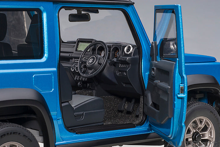 Suzuki Jimny Sierra JB74 Brisk Blue Metallic with Black Pearl Metallic Roof