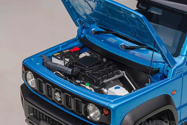 Suzuki Jimny Sierra JB74 Brisk Blue Metallic with Black Pearl Metallic Roof