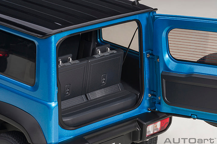 Suzuki Jimny Sierra JB74 Brisk Blue Metallic with Black Pearl Metallic Roof