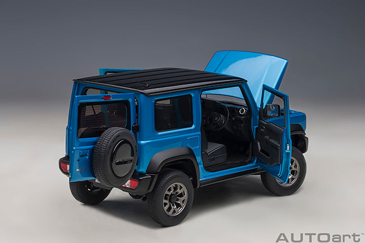 Suzuki Jimny Sierra JB74 Brisk Blue Metallic with Black Pearl Metallic Roof