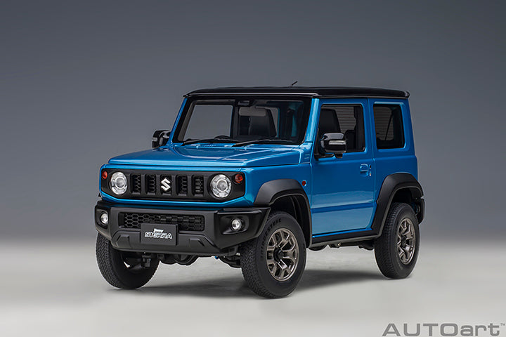 Suzuki Jimny Sierra JB74 Brisk Blue Metallic with Black Pearl Metallic Roof