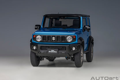 Suzuki Jimny Sierra JB74 Brisk Blue Metallic with Black Pearl Metallic Roof