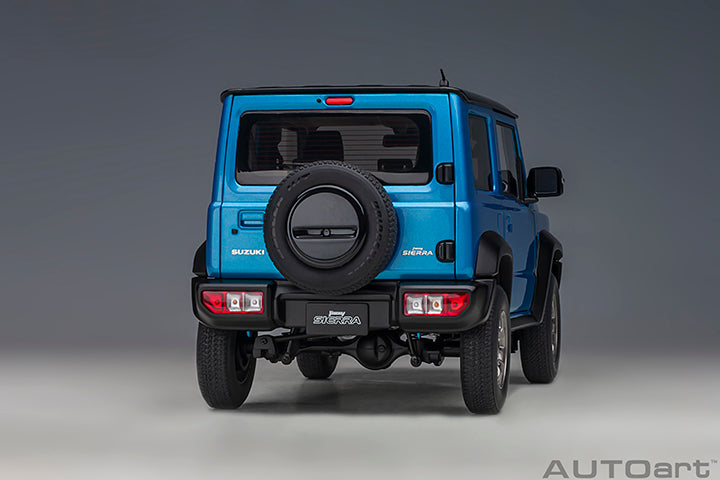 Suzuki Jimny Sierra JB74 Brisk Blue Metallic with Black Pearl Metallic Roof