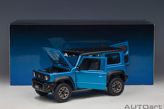 Suzuki Jimny Sierra JB74 Brisk Blue Metallic with Black Pearl Metallic Roof