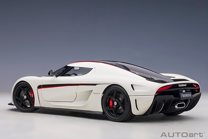 Koenigsegg Regera Crystal White Carbon with Red Accents
