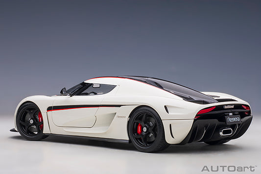 Koenigsegg Regera Crystal White Carbon with Red Accents