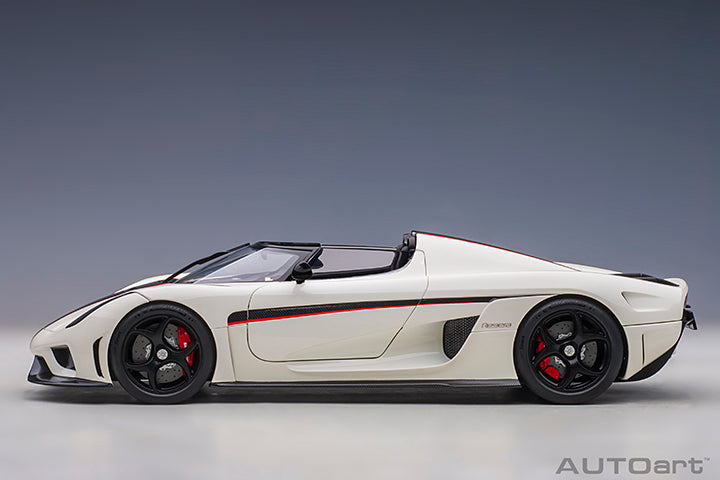Koenigsegg Regera Crystal White Carbon with Red Accents