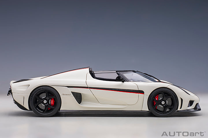 Koenigsegg Regera Crystal White Carbon with Red Accents