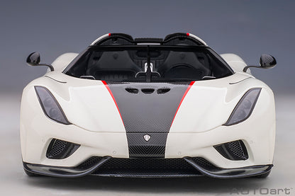 Koenigsegg Regera Crystal White Carbon with Red Accents