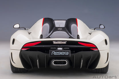 Koenigsegg Regera Crystal White Carbon with Red Accents