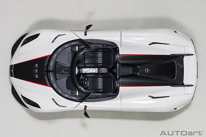 Koenigsegg Regera Crystal White Carbon with Red Accents