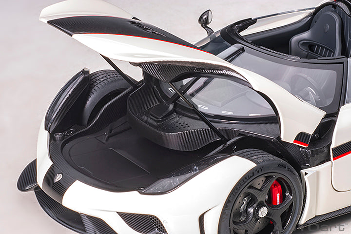 Koenigsegg Regera Crystal White Carbon with Red Accents