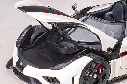 Koenigsegg Regera Crystal White Carbon with Red Accents