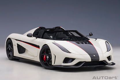 Koenigsegg Regera Crystal White Carbon with Red Accents
