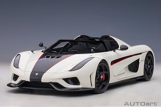 Koenigsegg Regera Crystal White Carbon with Red Accents