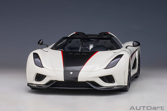 Koenigsegg Regera Crystal White Carbon with Red Accents