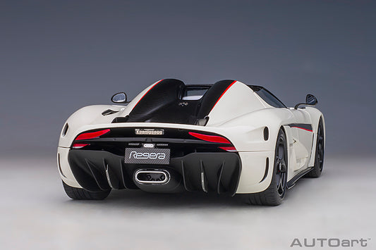 Koenigsegg Regera Crystal White Carbon with Red Accents
