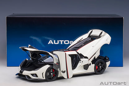 Koenigsegg Regera Crystal White Carbon with Red Accents